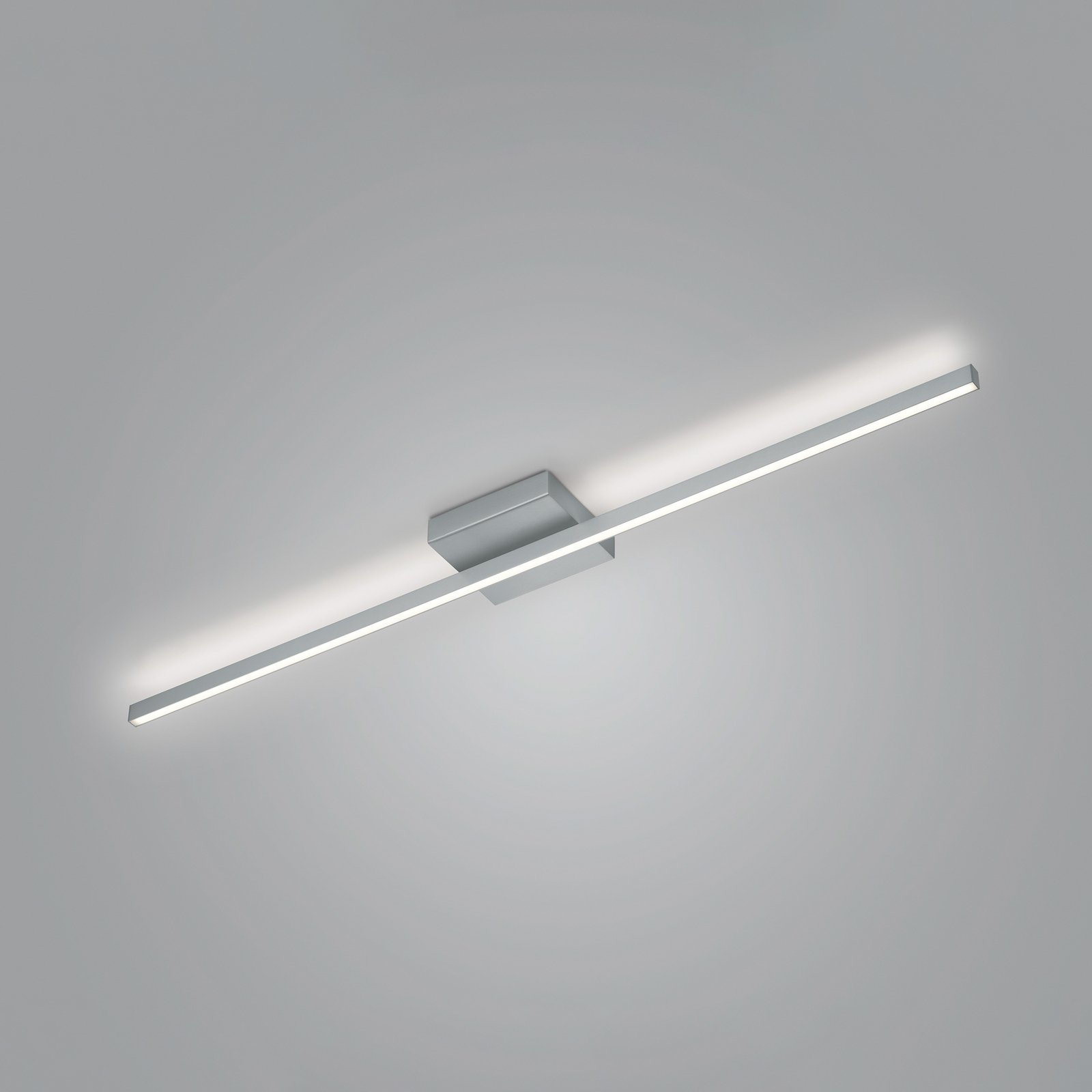Plafonnier LED Nuri up/down, à 1 lampe, nickel
