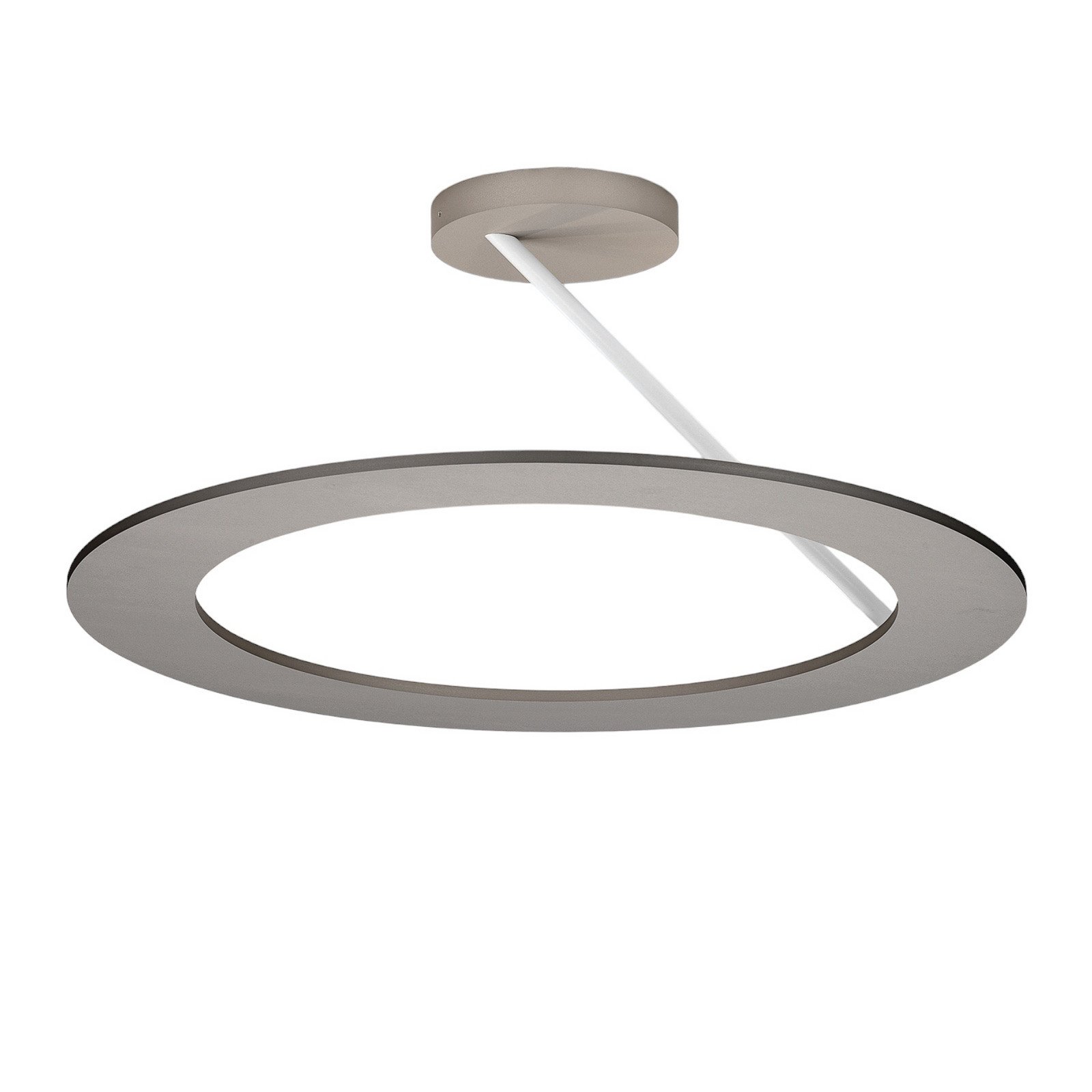 Bopp Stella plafonieră 1 inel Ø 45cm aluminiu/alb - Camera de zi / sufragerie - modern - Metal