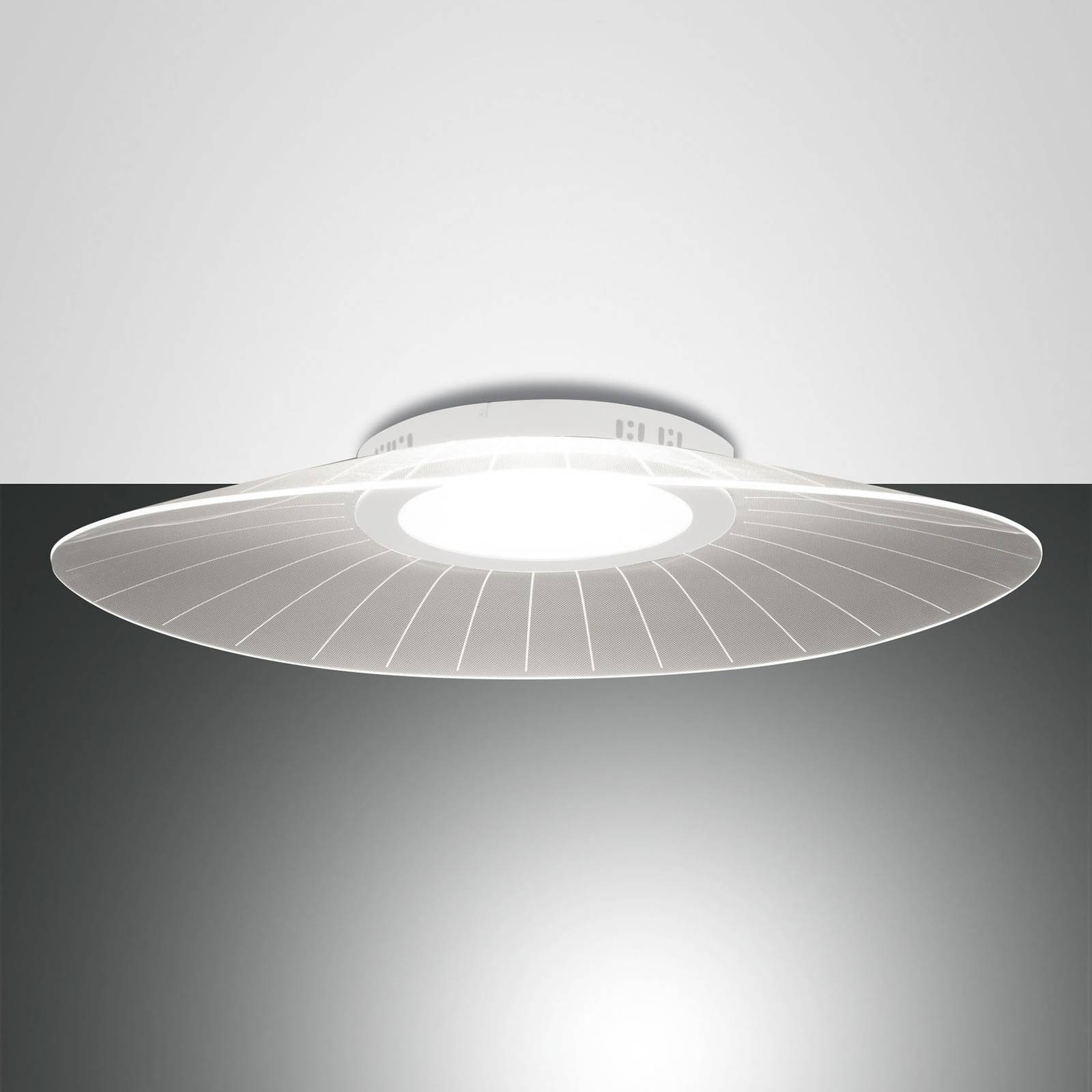 LED ceiling light Vela, white, dimmer Lights.co.uk