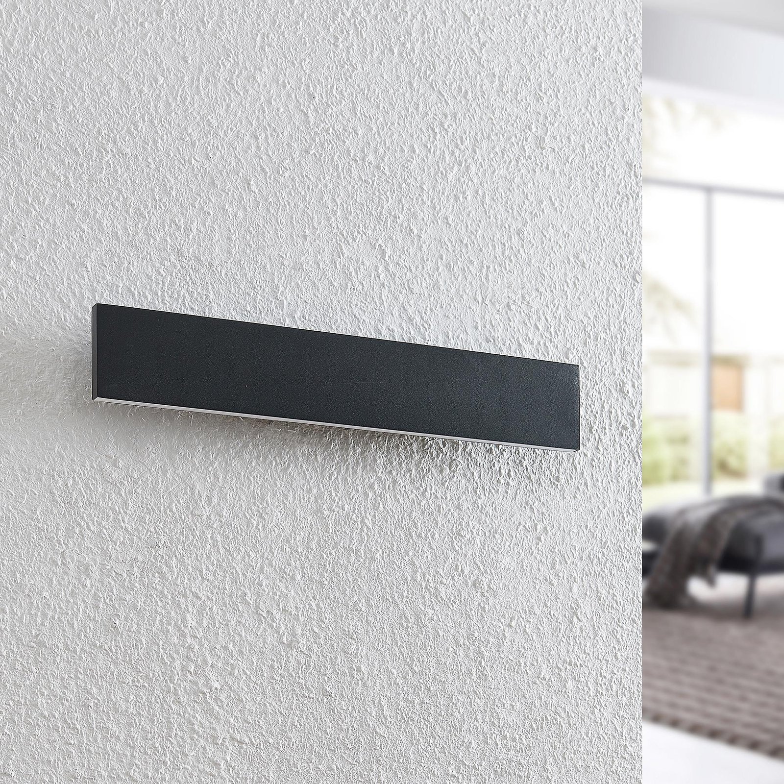 Ignazia LED Væglampe L47 Black - Lindby