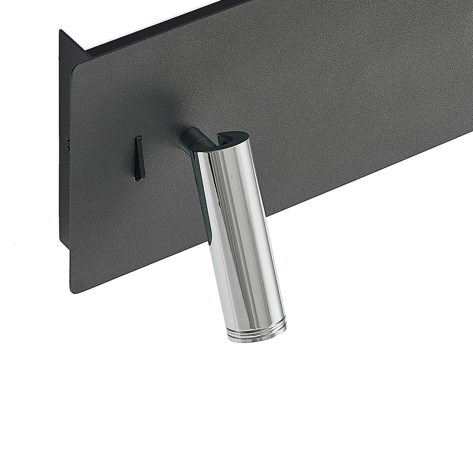Kimo LED Square Nástěnné Svítidlo USB Black - Lucande