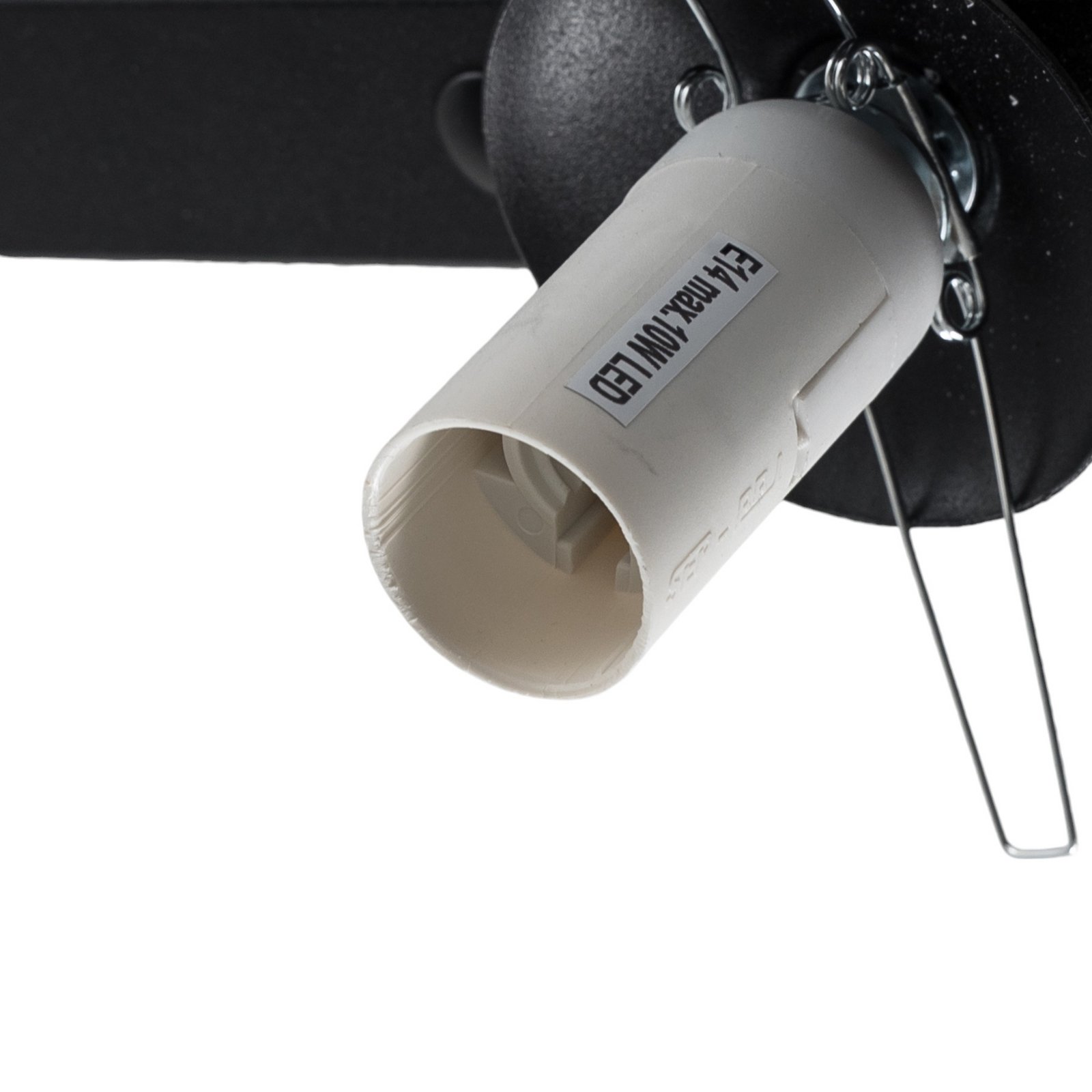 Garda wall light, black, metal, glass, 1-bulb Garda wall light, black, metal, glass, 1-bulb