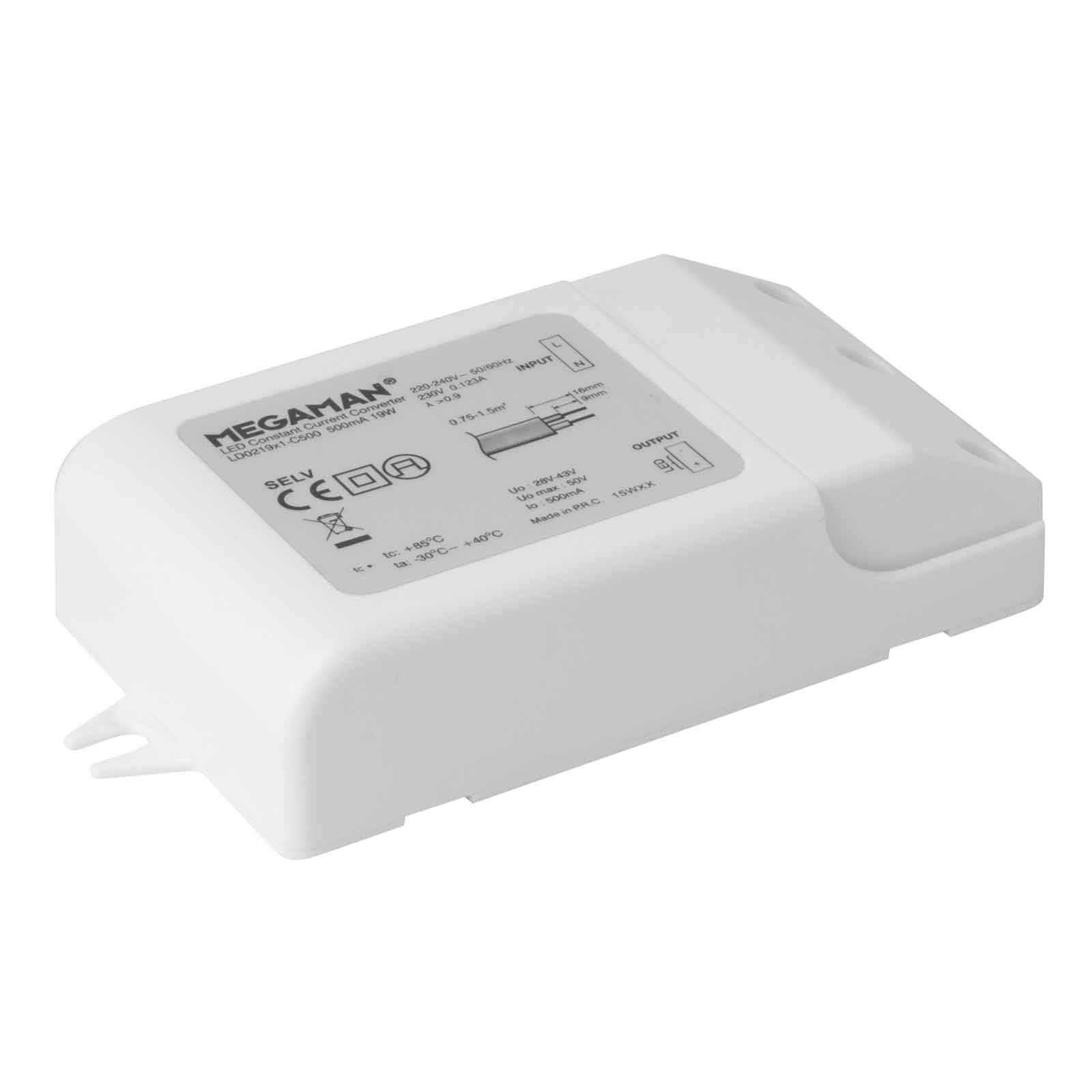 Megaman MM56014 LED driver for Rico max. 22 W, plastic, L: 11.6 cm, W: 5.5 cm, H: 2.5 cm