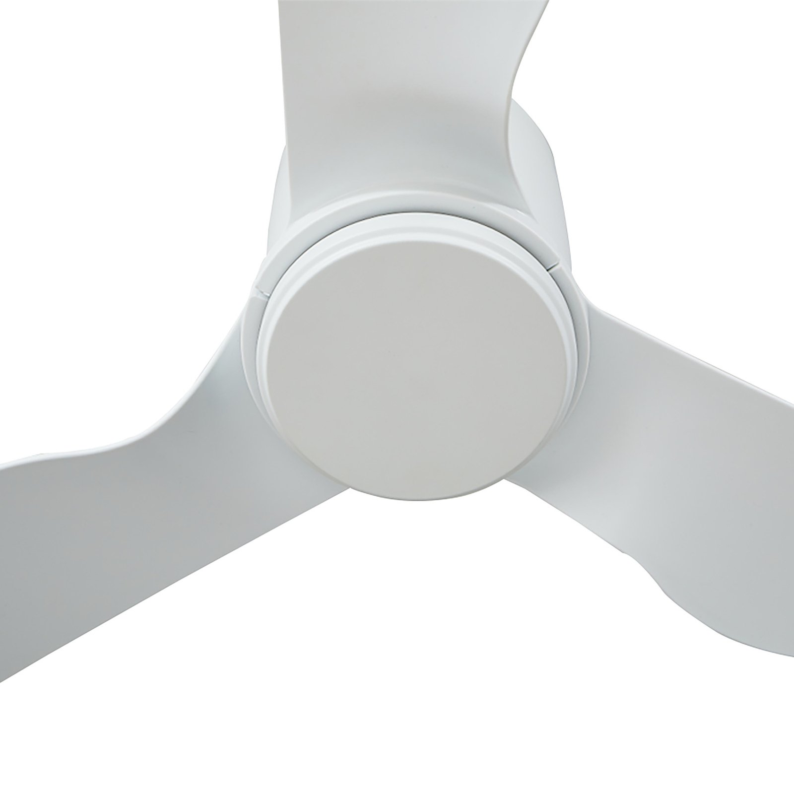 Lindby ceiling fan Aulo, white, DC, quiet, Ø 123 cm