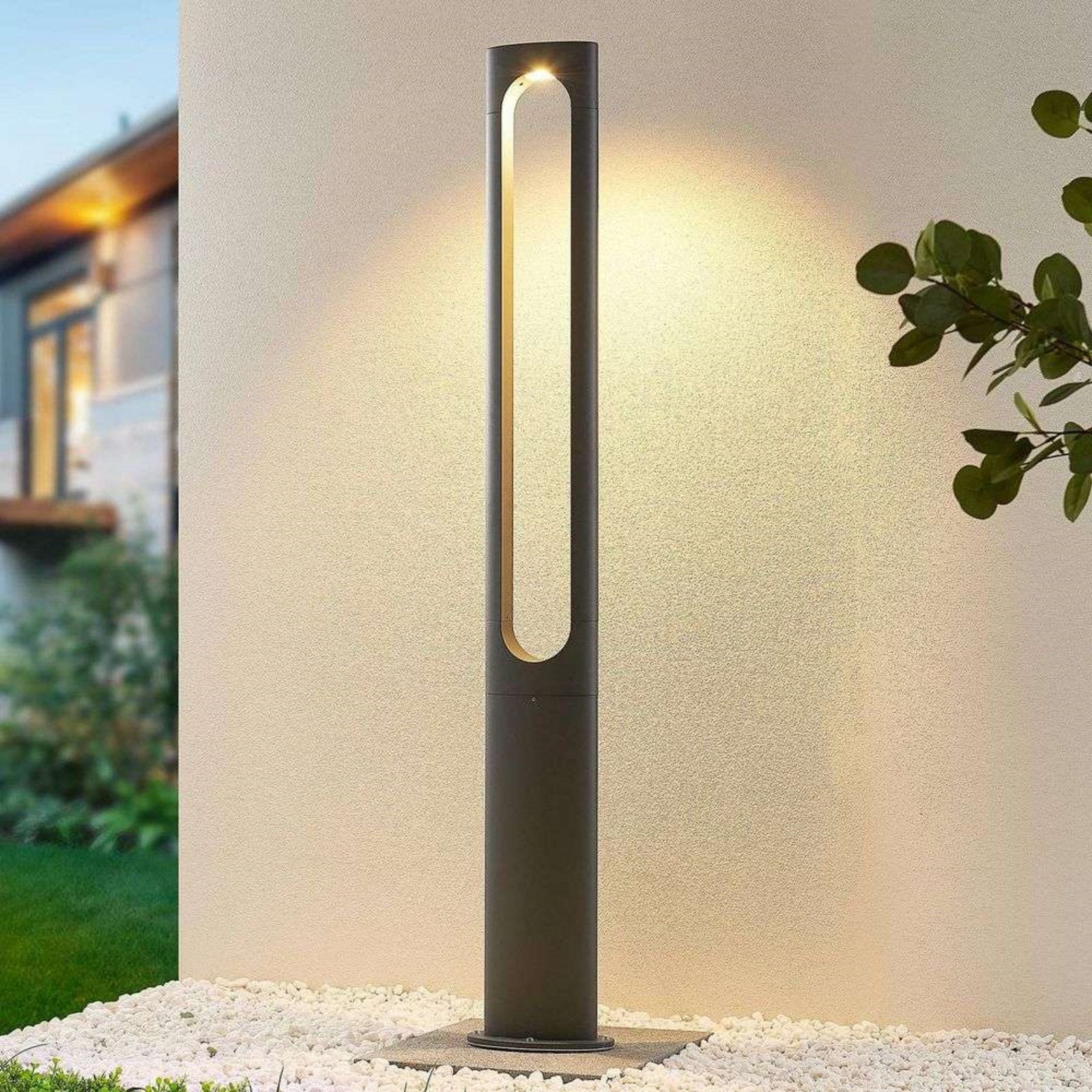 Dovino Buiten Tuinlamp H150 Dark Grey - Lucande