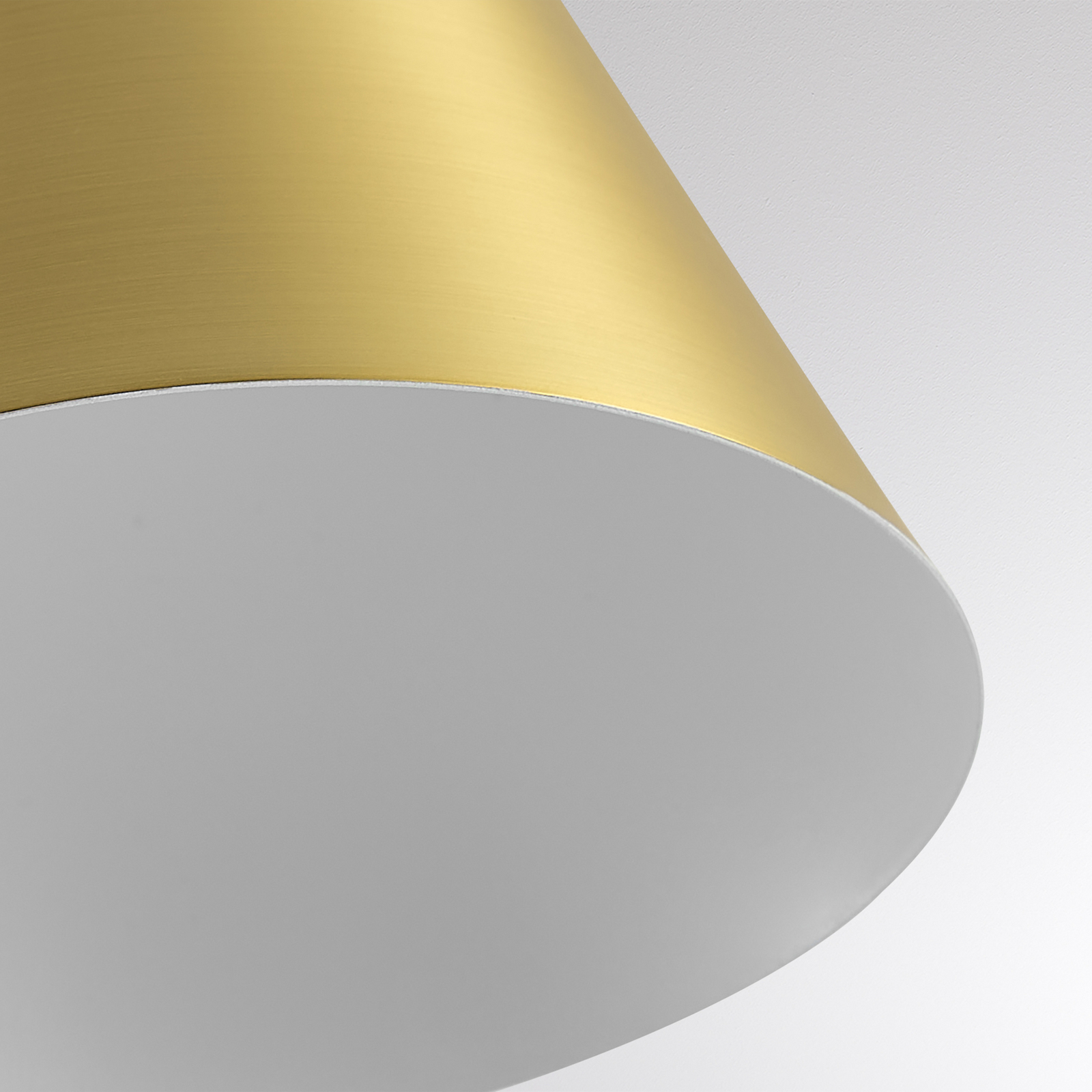 LORA I LED track pendant light, brass, Ø 15 cm, 40° CCT, 3-phase