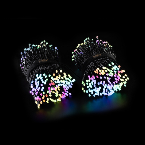 Twinkly Music set cadena luces negro 600 RGB-LED