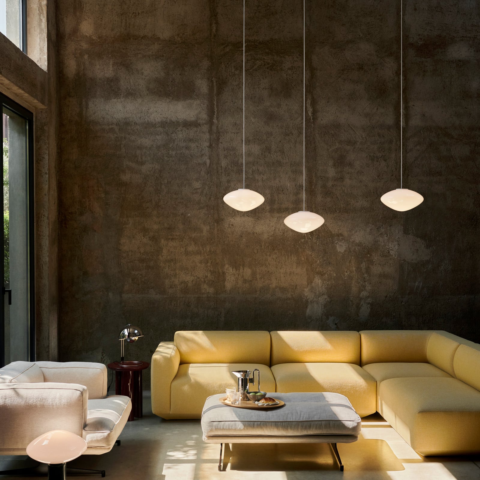 Mist AP15 pendellampe Matt White Mist All The Way To Paris &Tradition - Stue - Design - Glas - Med én lyskilde