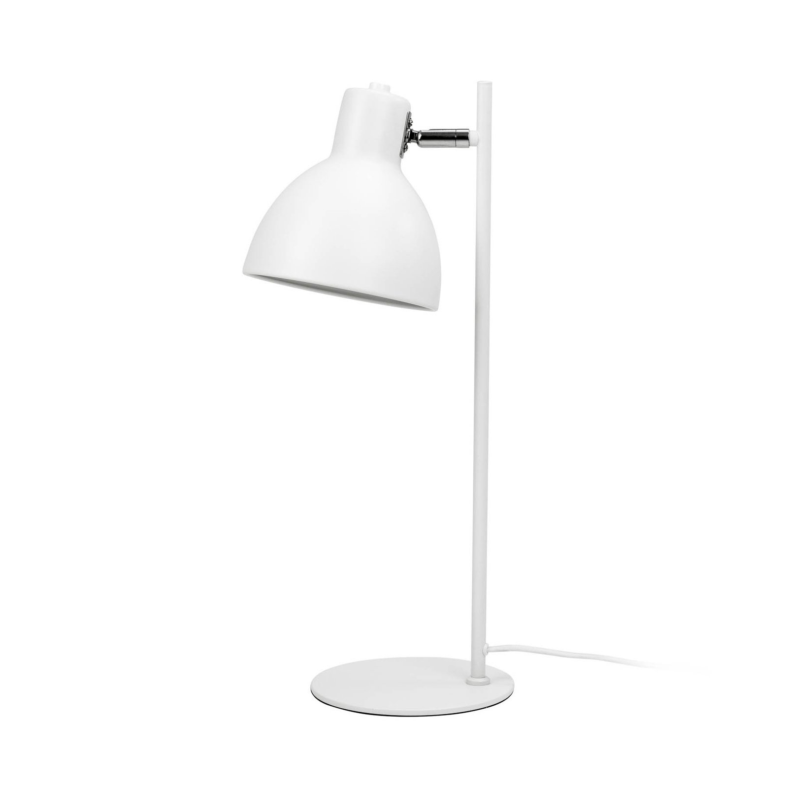 Dyberg Larsen lámpara de mesa Skagen, blanca, altura 50 cm, metal