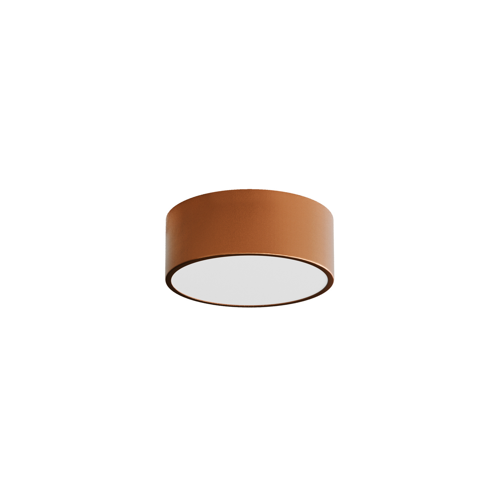 Cleo 200 ceiling lamp, copper, sensor, IP54, Ø 20 cm, metal