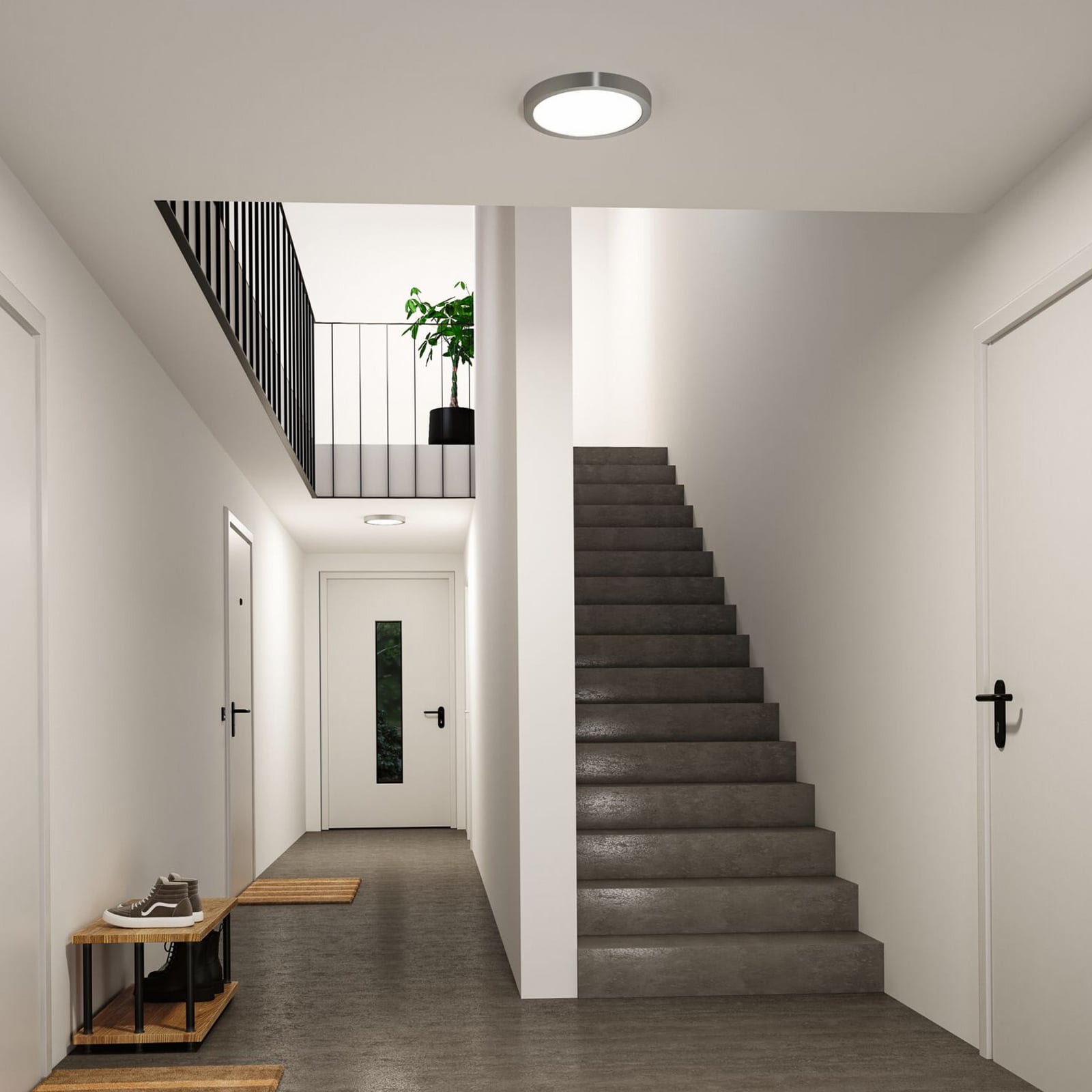 LED stropní svítidlo Paulmann Abia 2, Ø 30 cm, chrom, CCT LED stropní svítidlo Paulmann Abia 2, Ø 30 cm, chrom, CCT