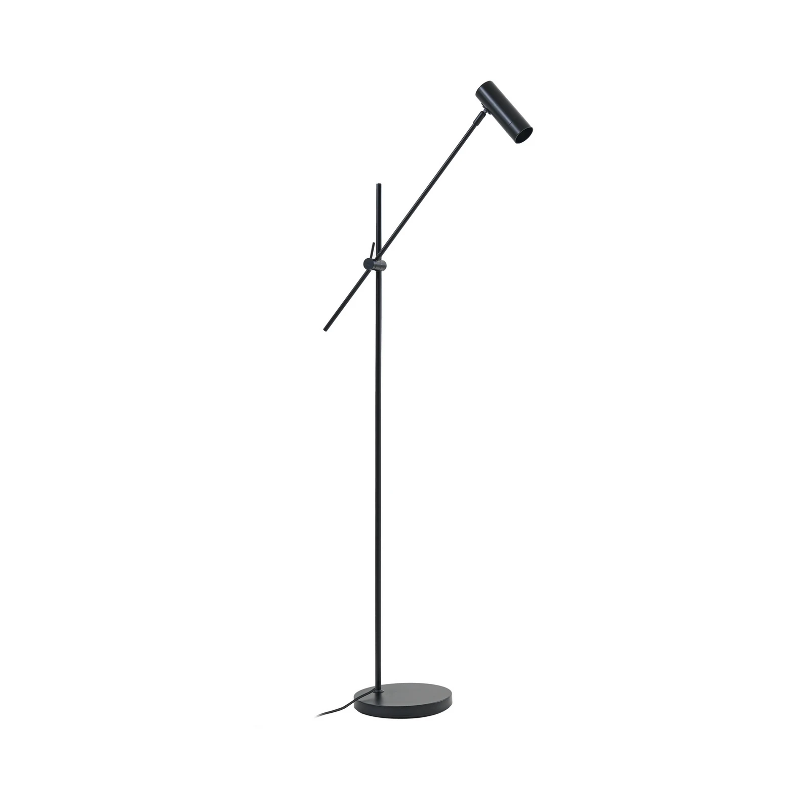 Lindby põrandalamp Vilo, must, 153 cm, GU10, reguleeritav