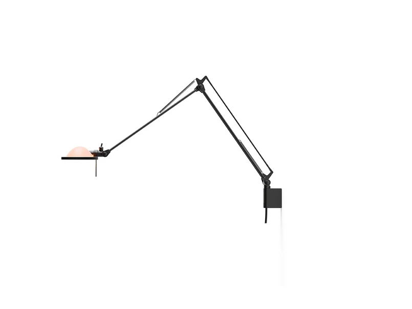 Luceplan – Berenice Wandleuchte 30×30 Pink Glas/Schwarz