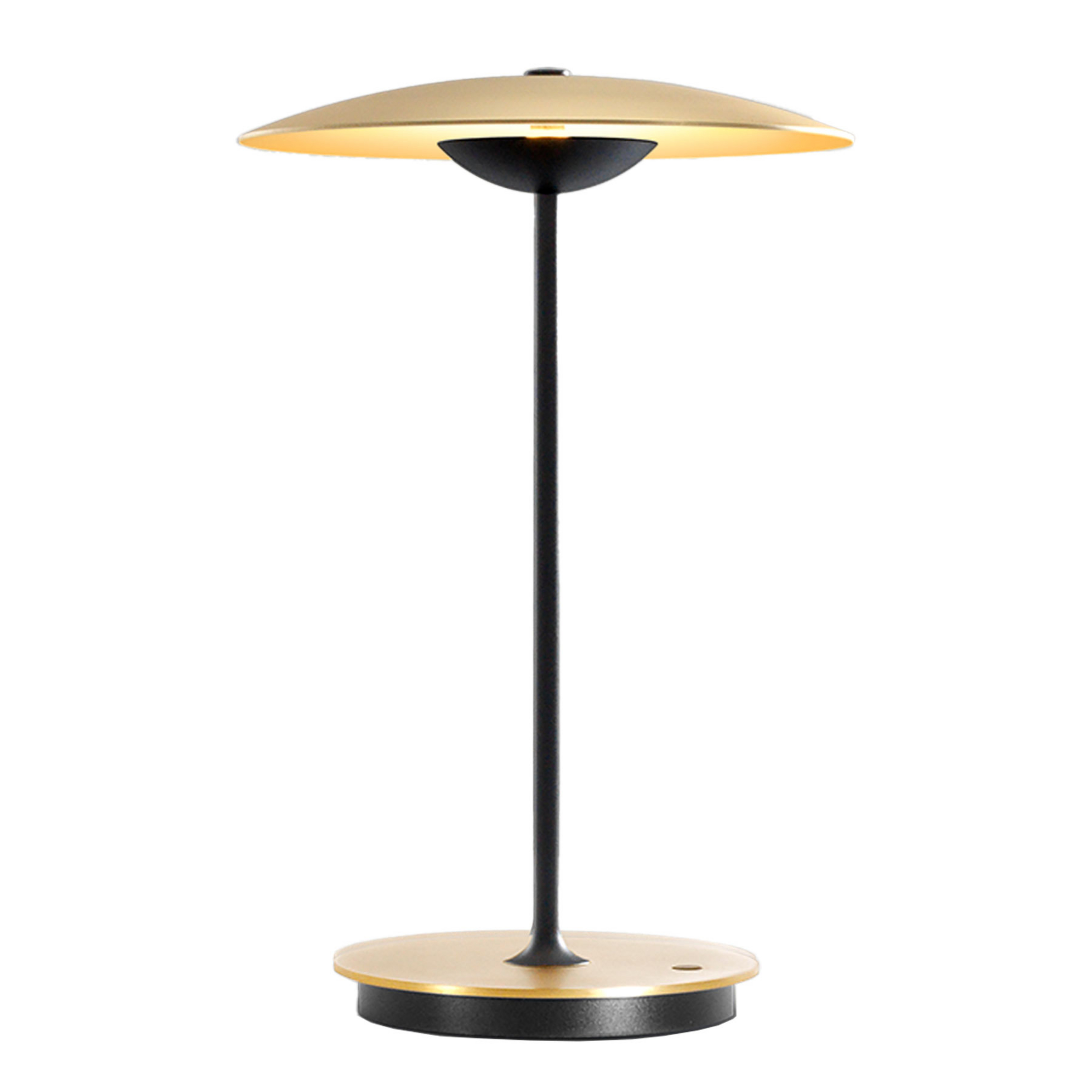 Ginger LED-Akkutischleuchte, Alu, messing, dim. - Marset
