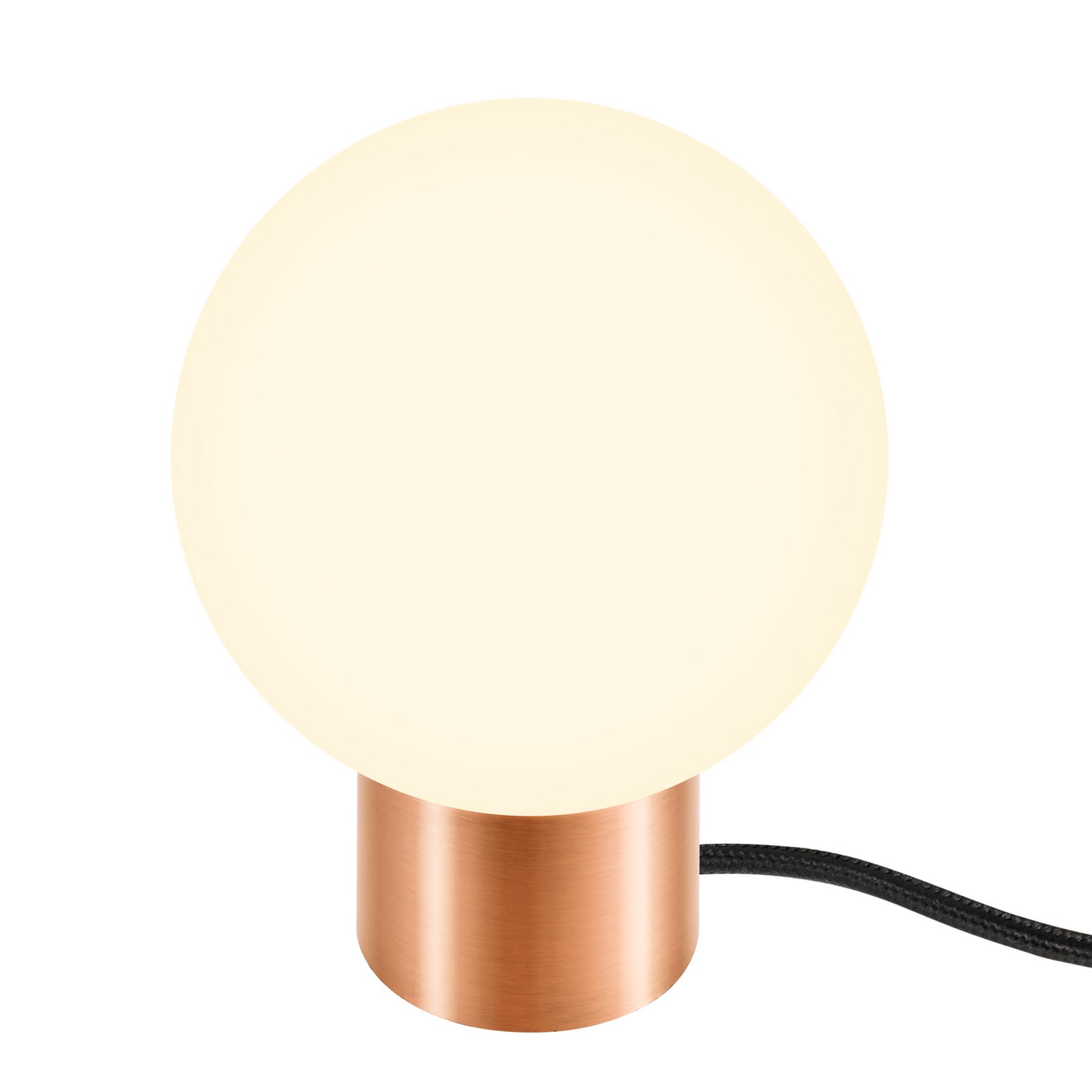 Stolová lampa Tiny Sun, červená meď, biele sklo, pätica G9 – SLV