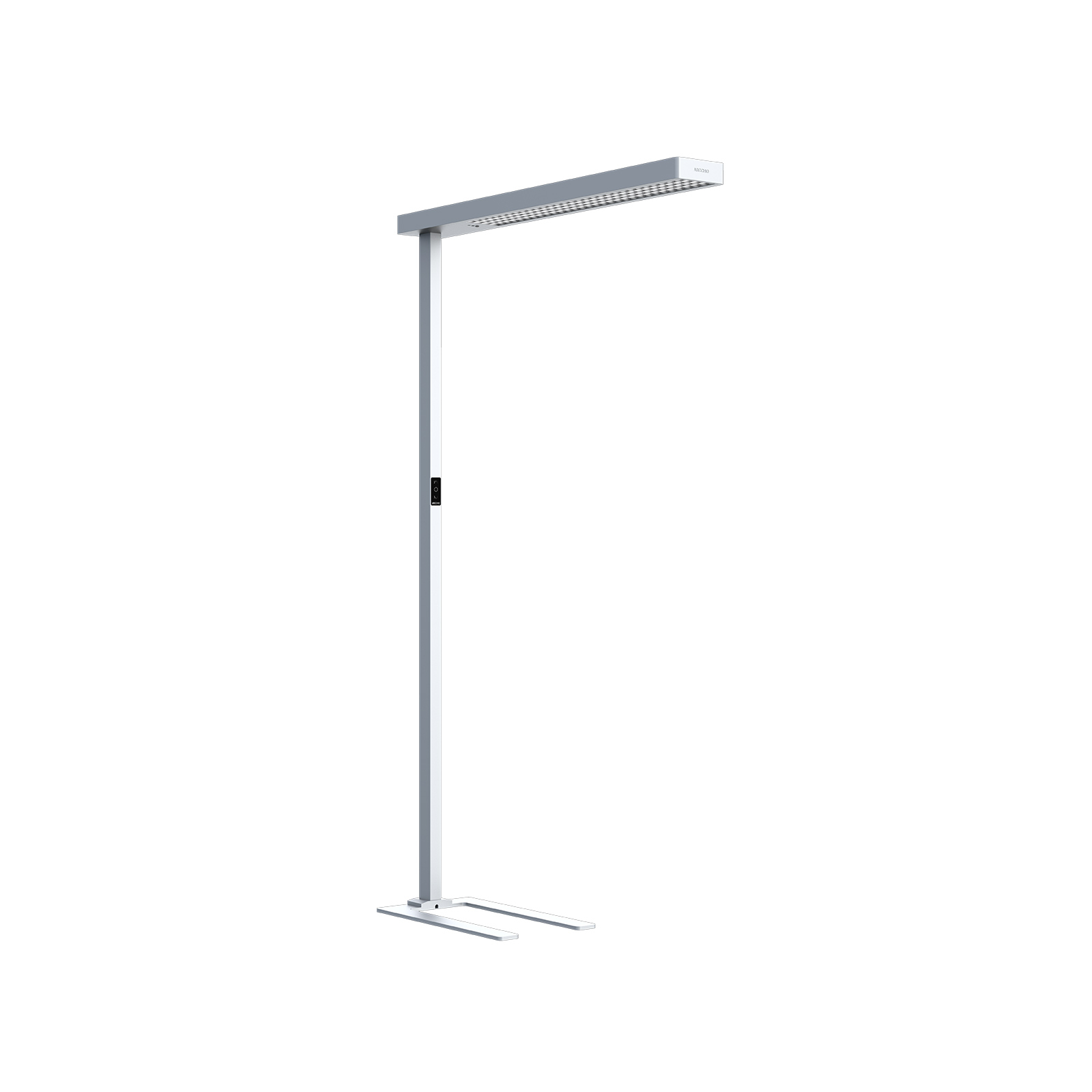 Arcchio Bilano LED floor lamp, motion sensor, for Workroom / Office, aluminium, plastic, 150 W, energy efficiency: A+, L: 120 cm, W: 16 cm, H: 200 cm