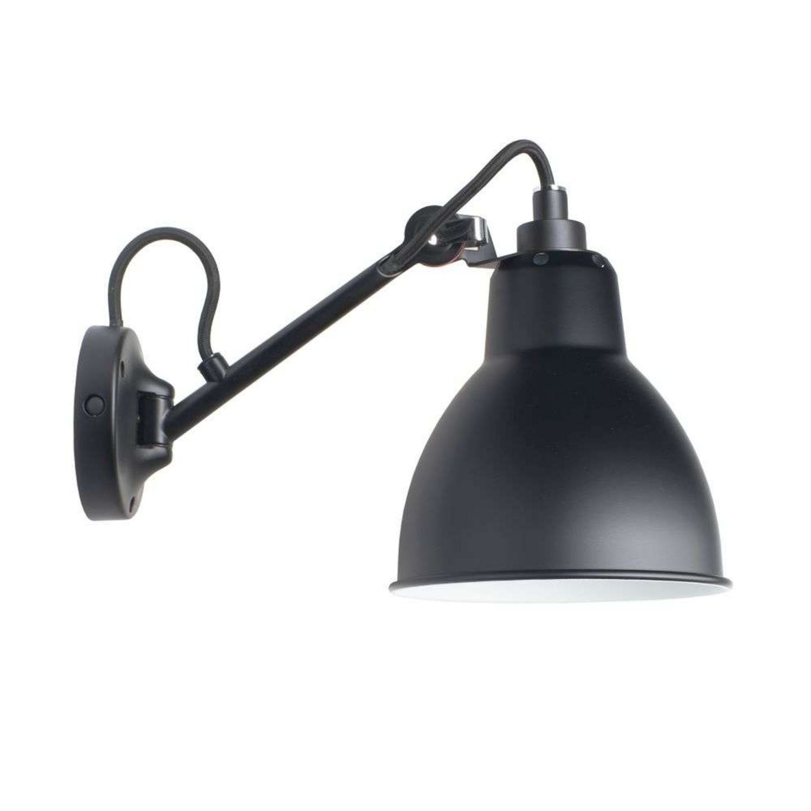 104 Vägglampa Svart - Lampe Gras