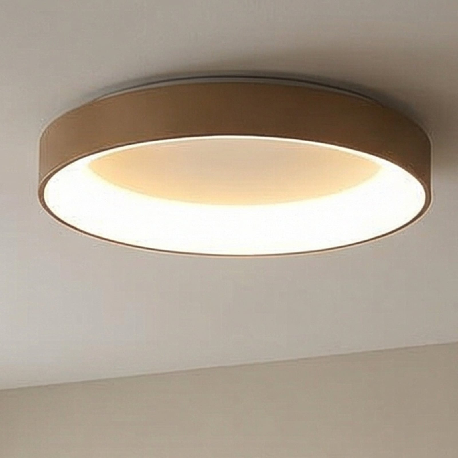 LED-Deckenlampe Niseko II CCT Fernbedienung Ø38cm goldfarben