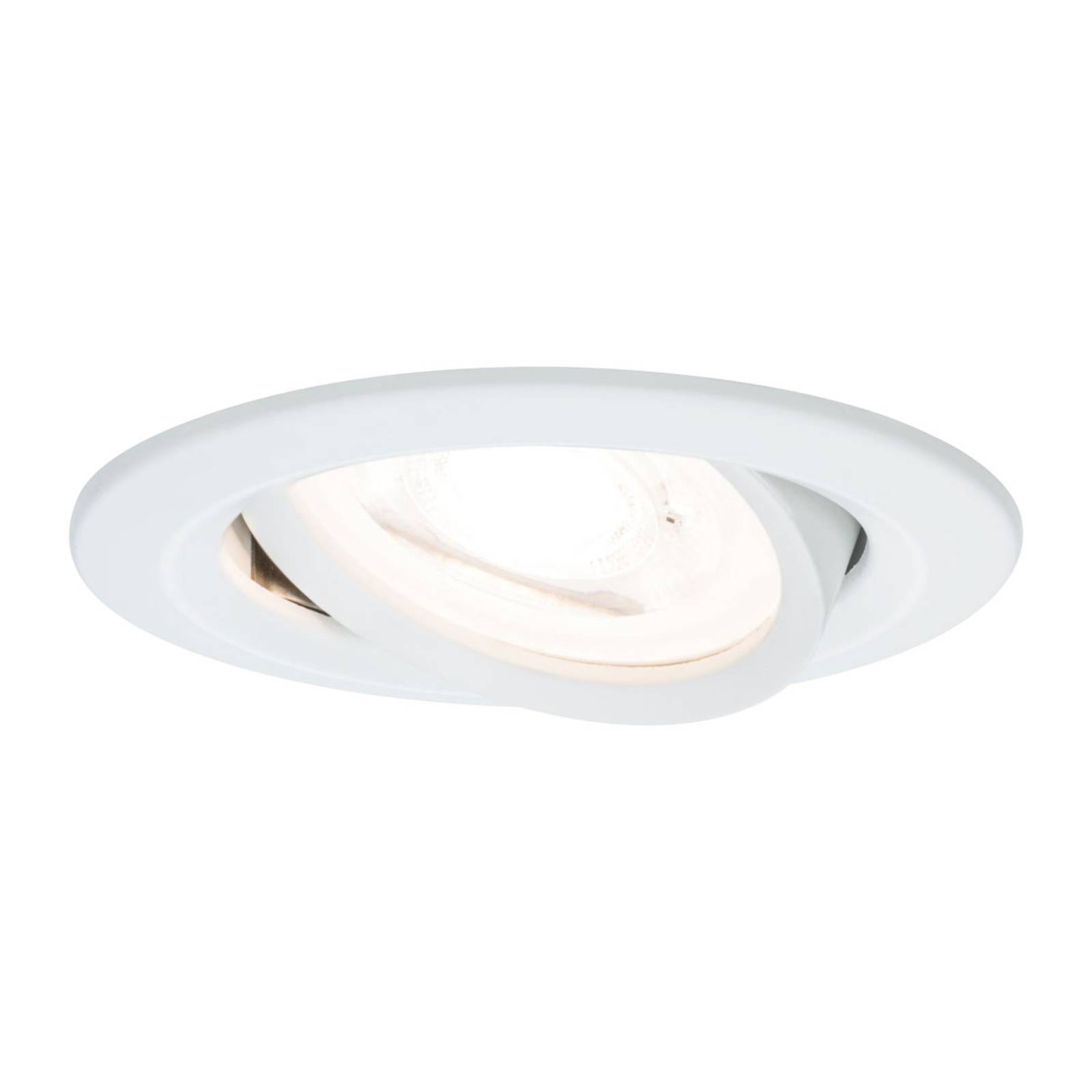 Paulmann Licht Paulmann No. 93466 LED Einbauleuchte Nova rund 6,5W GU10 Weiß matt 1er-Set dimmbar