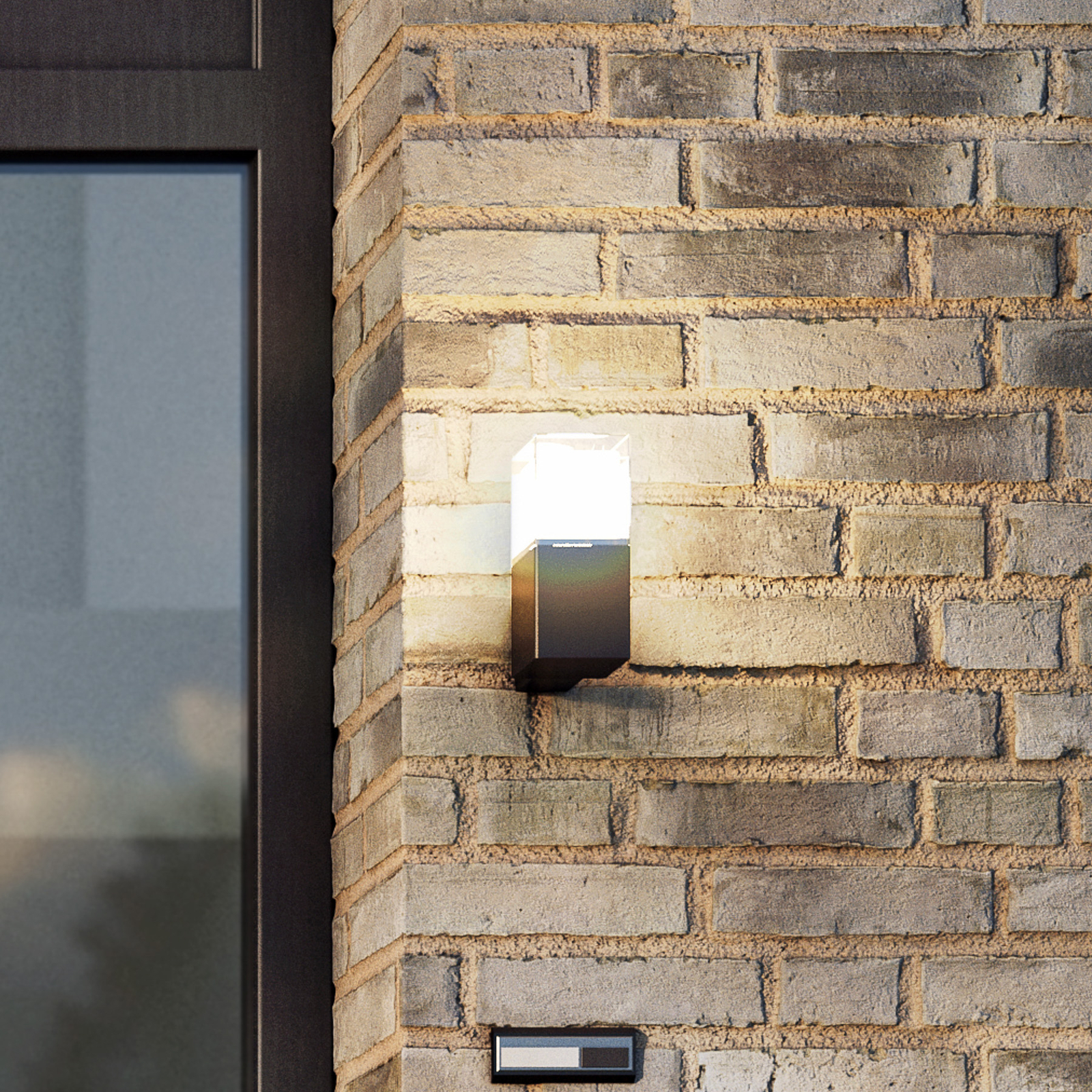 LED outdoor wall lamp OOL-50015, upward spotlighting