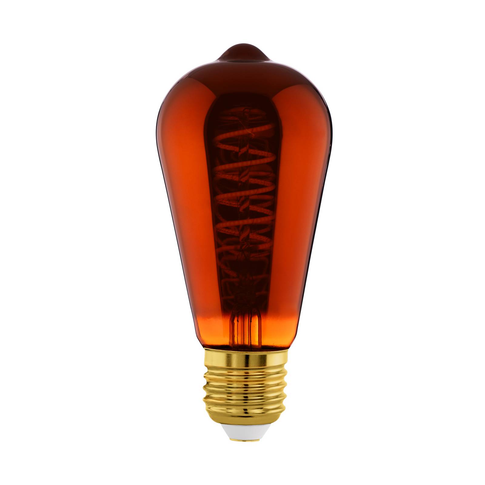 LED-Lampe ST64 E27 4W 2.000K Filament kupfer