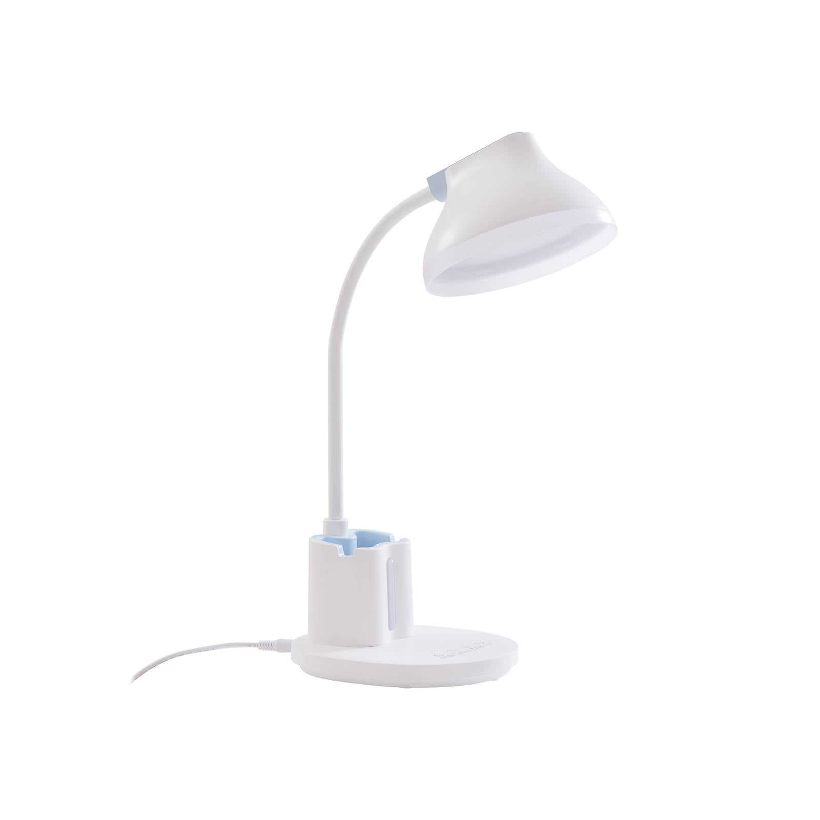 Lindby LED-Tischleuchte Zephyra, weiß, CCT, dimmbar