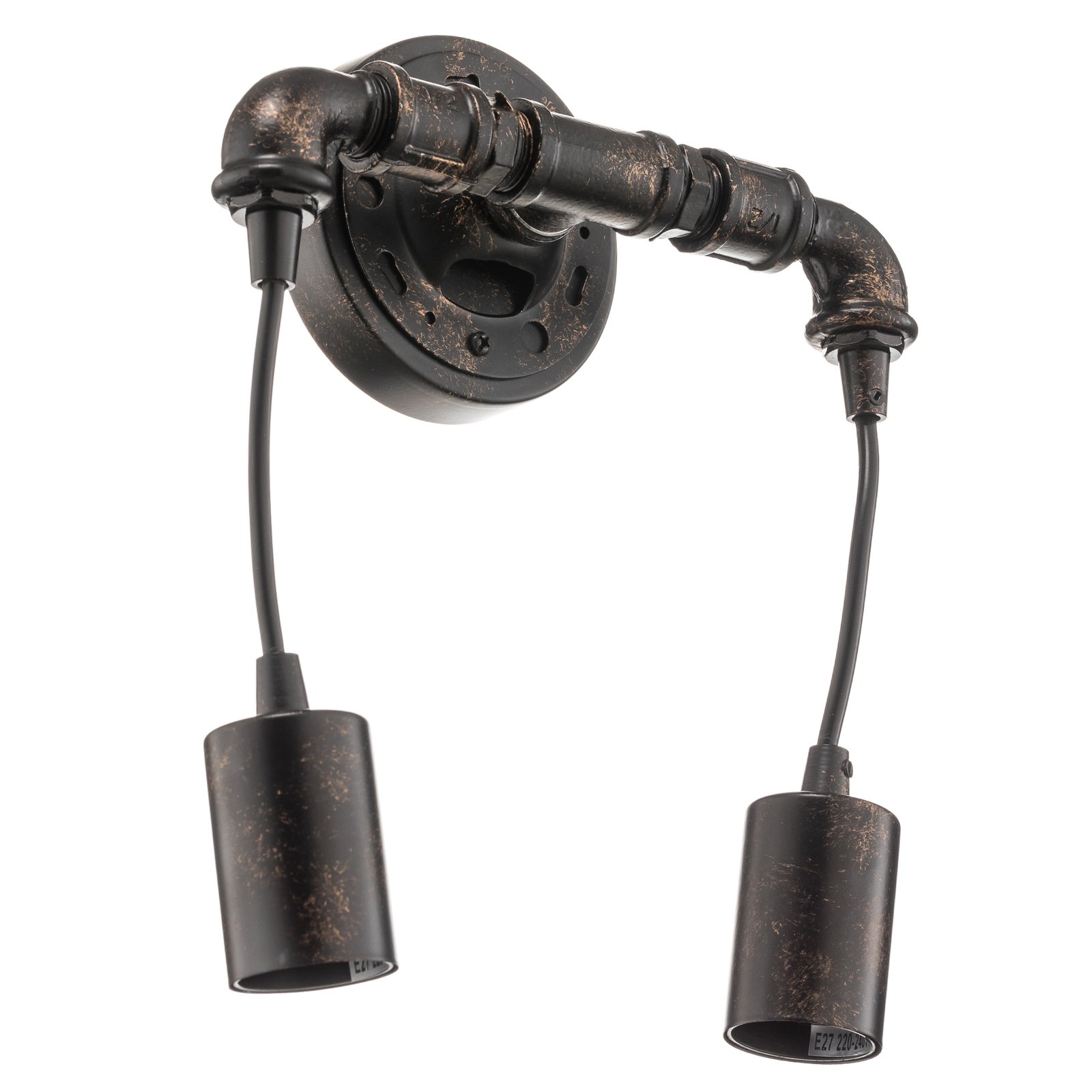 Industrial wall light Amarcord with rust surface