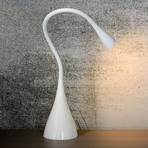 Lampe de bureau LED Zozy, blanc, intensité variable, bras flexible