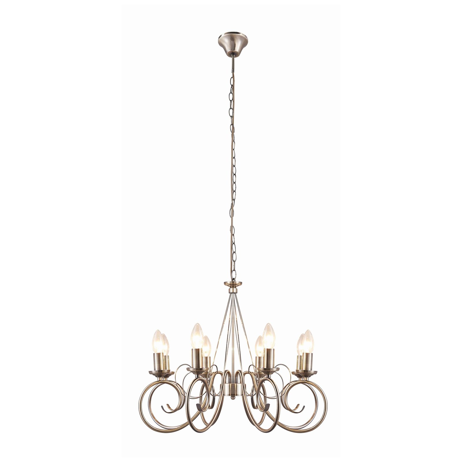 Marnia 8 Lampadario Antique Brass - Lindby