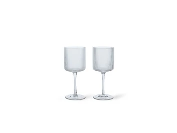 Ripple Blanc Wine Glasses Set of 2 Clear - Ferm Living