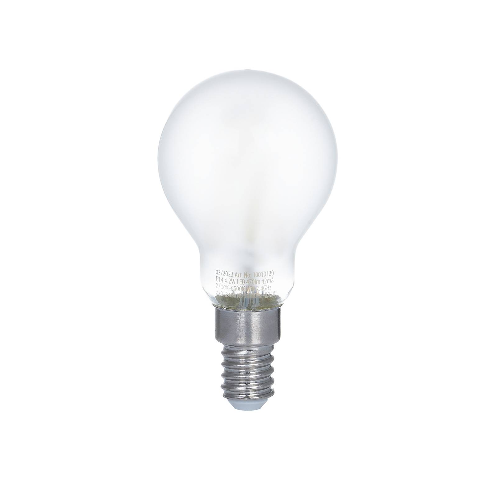 LUUMR Smart LED-dråpelampe sett med 2 stk E14 4,2W matt Tuya