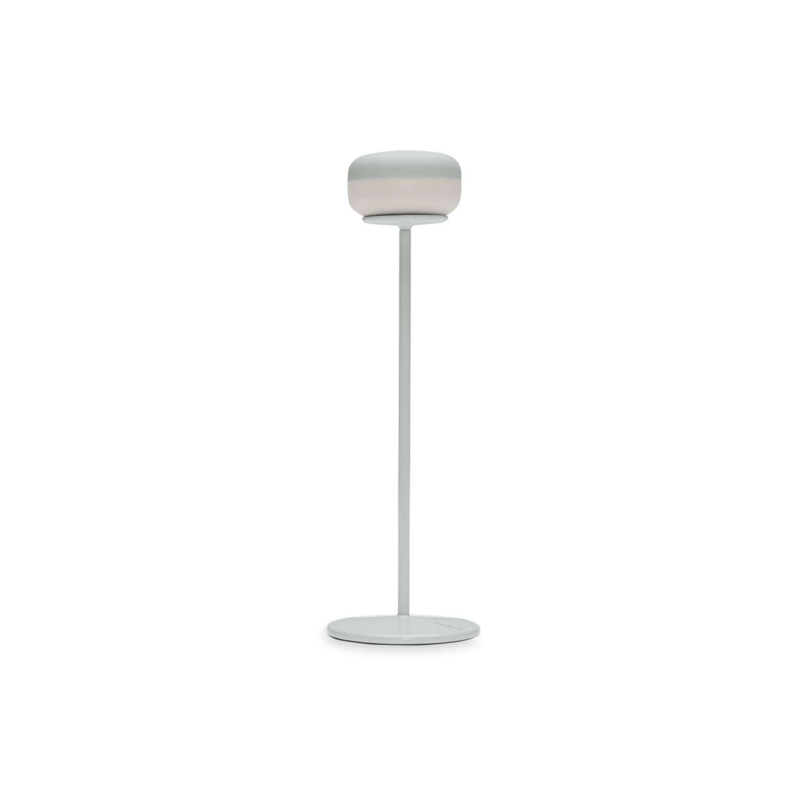 E-shop Dobíjacia stolová lampa Fatboy LED Cheerio, sivá, stmievateľná, IP55