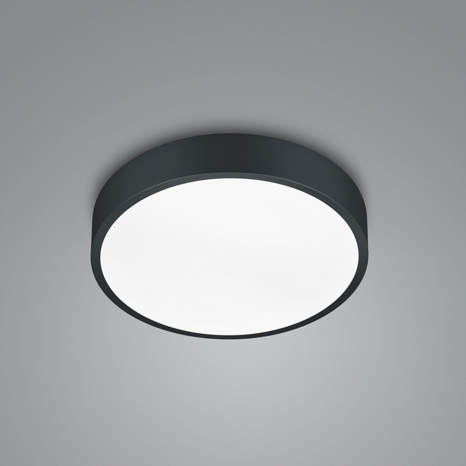 Trio Lighting Plafonieră cu LED Waco CCT Ø 31 cm negru mat - Camera de zi / sufragerie - Metal