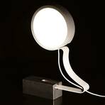 Bordlampe DND Profile med LED-lys, hvit