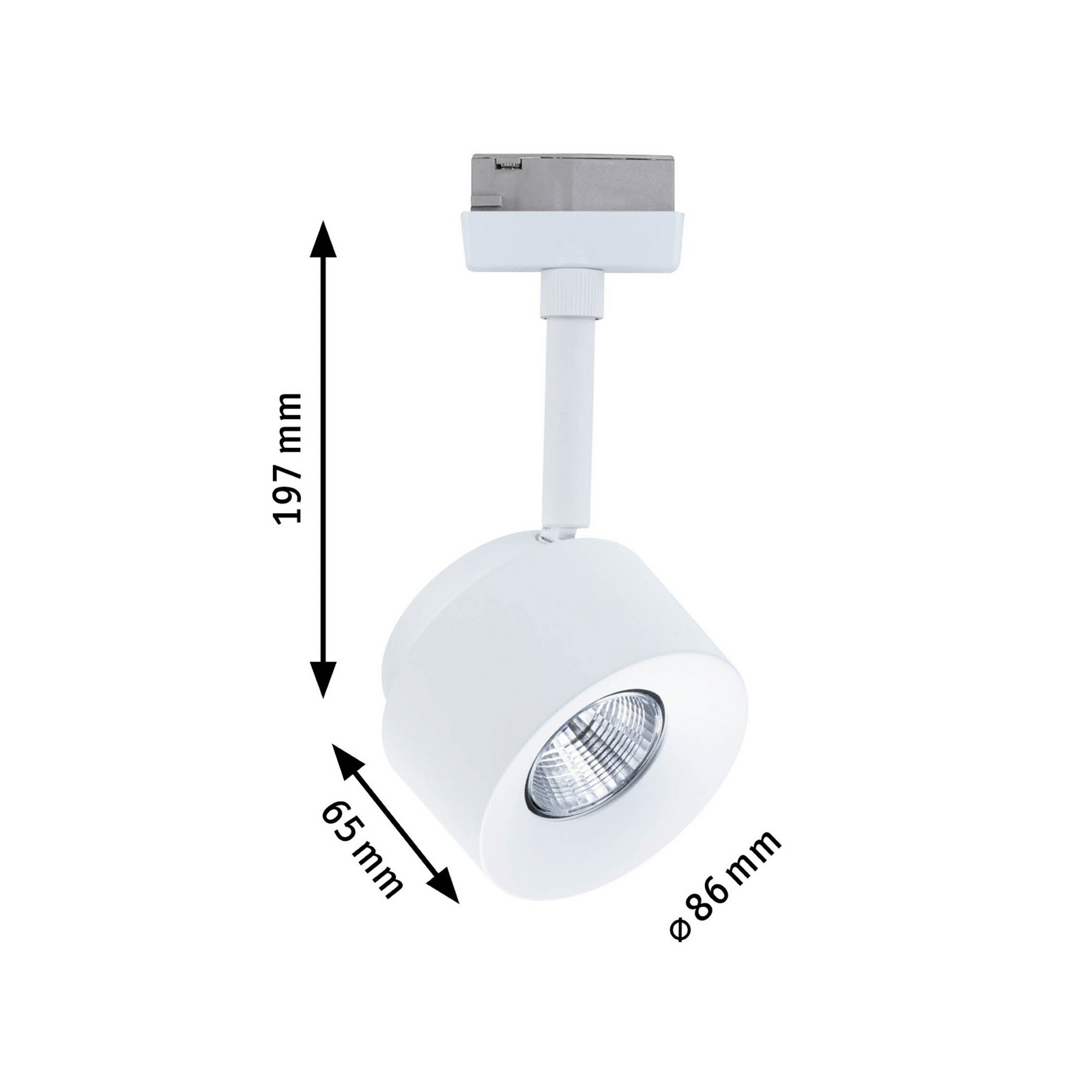 Paulmann URail Spot LED Pane, alb semnal, 4000K, dimabil