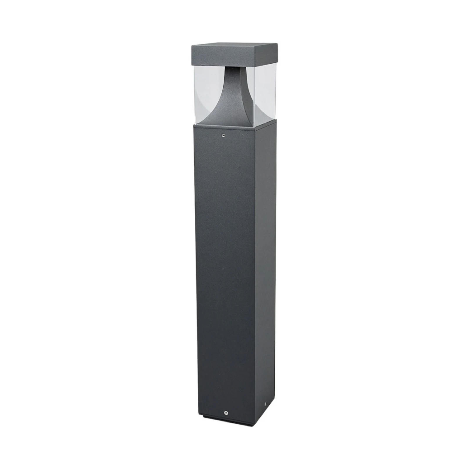 Bolardo luminoso LED Lucande Egon, altura 65 cm, gris grafito, IP54