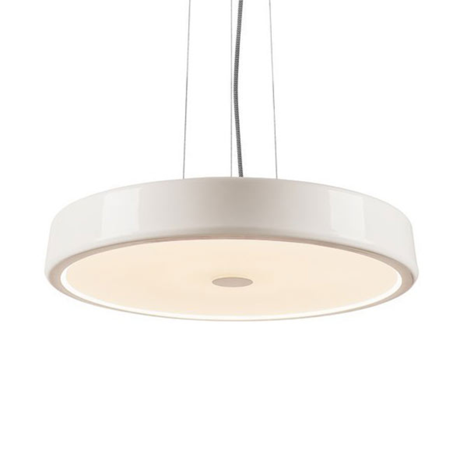 SLV Sphera LED hanging light, dimmable, Ø 45 cm, for Living / Dining Room, aluminium, acrylic, 13 W, energy efficiency: A+, H: 10 cm