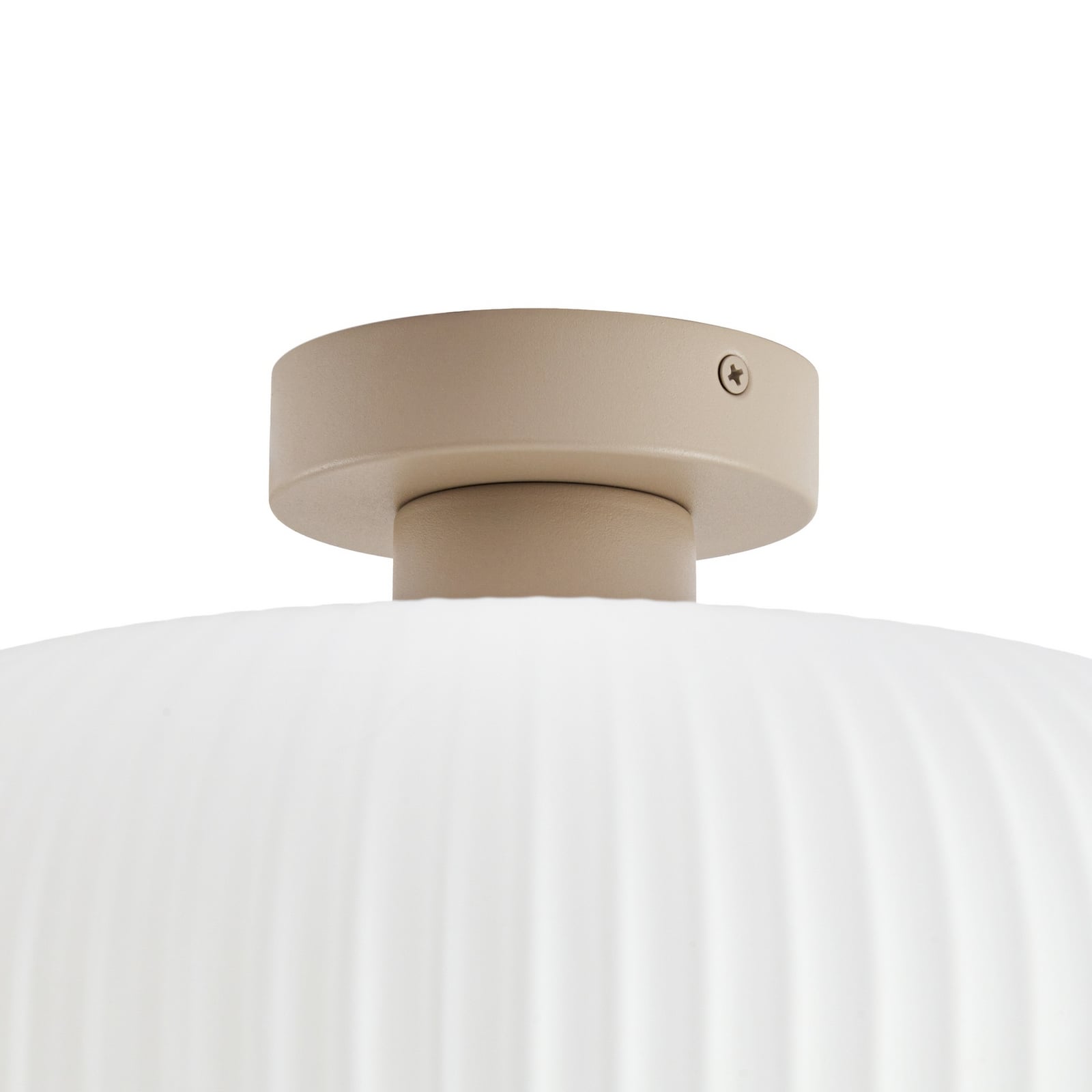 Nola plafondlamp Evey, Ø 35 cm, wit/beige, glas Nola plafondlamp Evey, Ø 35 cm, wit/beige, glas