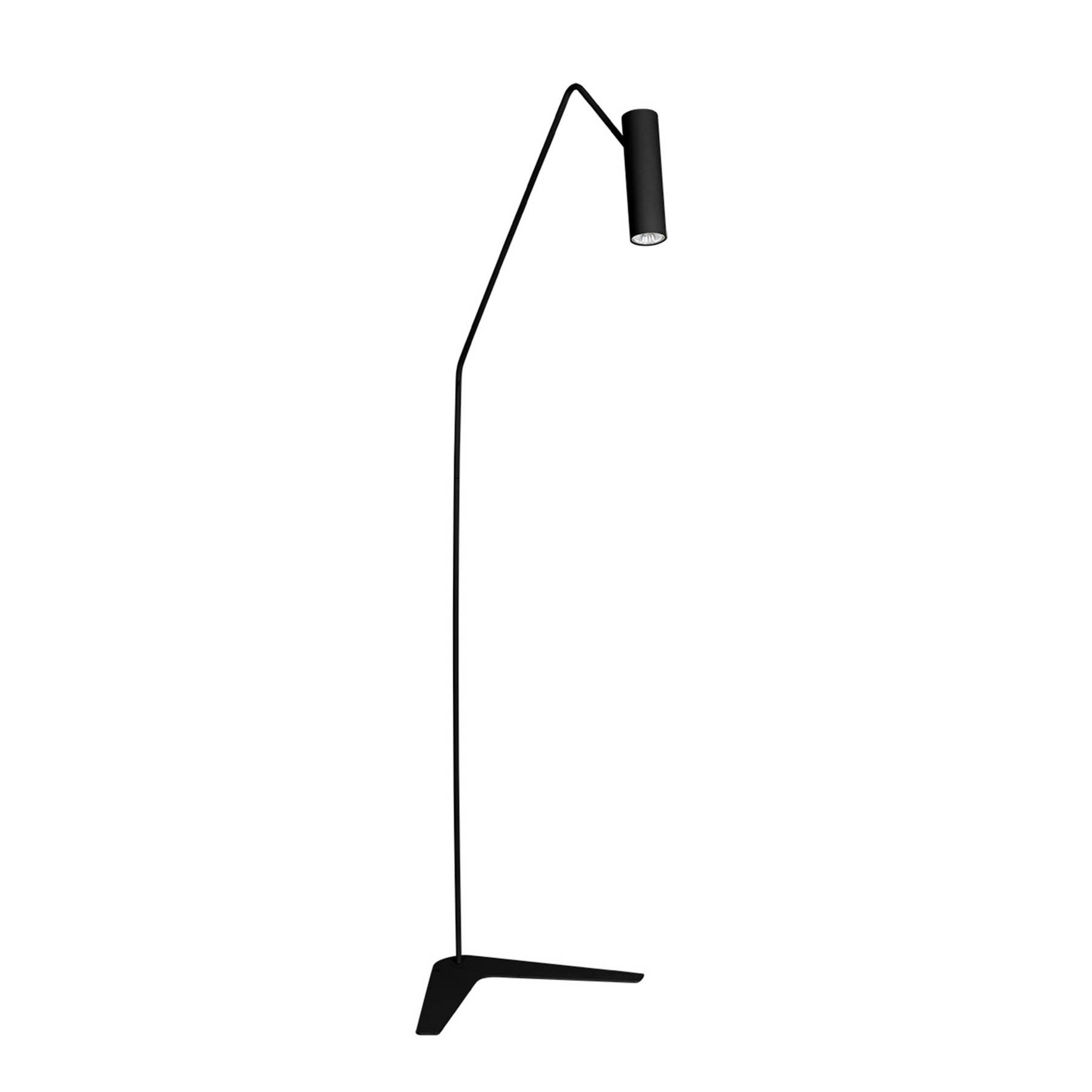 Lampadaire Eye Super avec tête orientable, noir