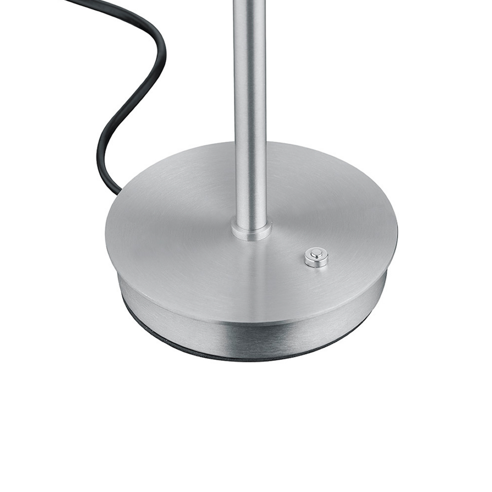 Lampa stołowa LED Abby, w kolorze aluminium, wysokość 34 cm, metal/szkło Lampa stołowa LED Abby, w kolorze aluminium, wysokość 34 cm, metal/szkło