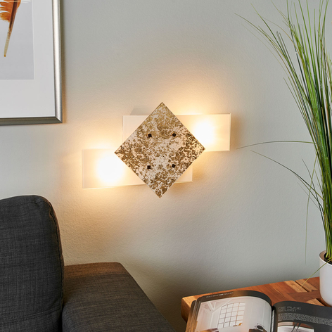 Bandiera vegglampe 46 cm med bladgullsdekor