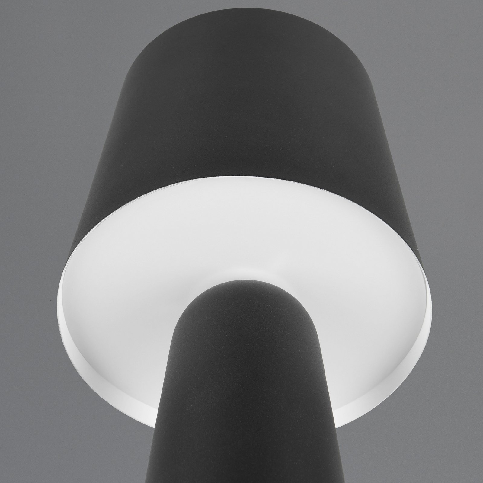 Lampe à poser Nubian, noir, hauteur 40 cm, métal, E27