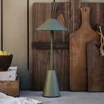 Globen Lighting Lampe de table d'extérieur rechargeable Cannes, verte, IP54