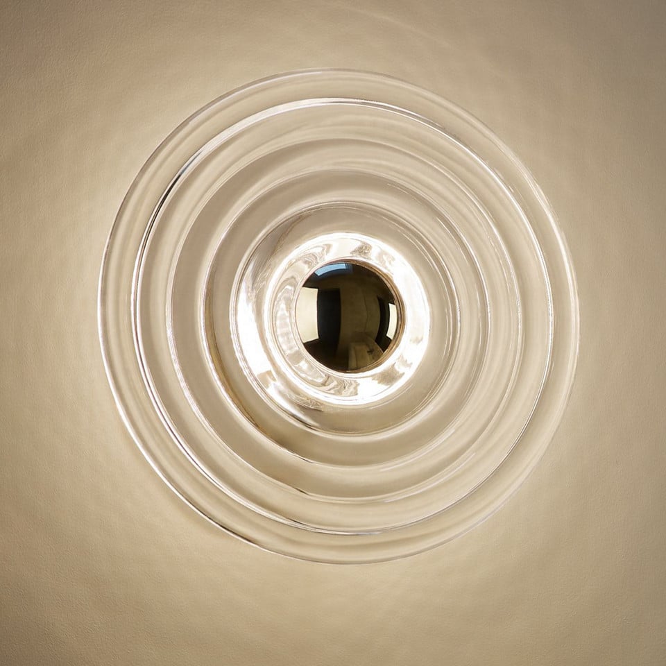 Tom Dixon Press Mini LED-vägglampa, transparent från Tom Dixon