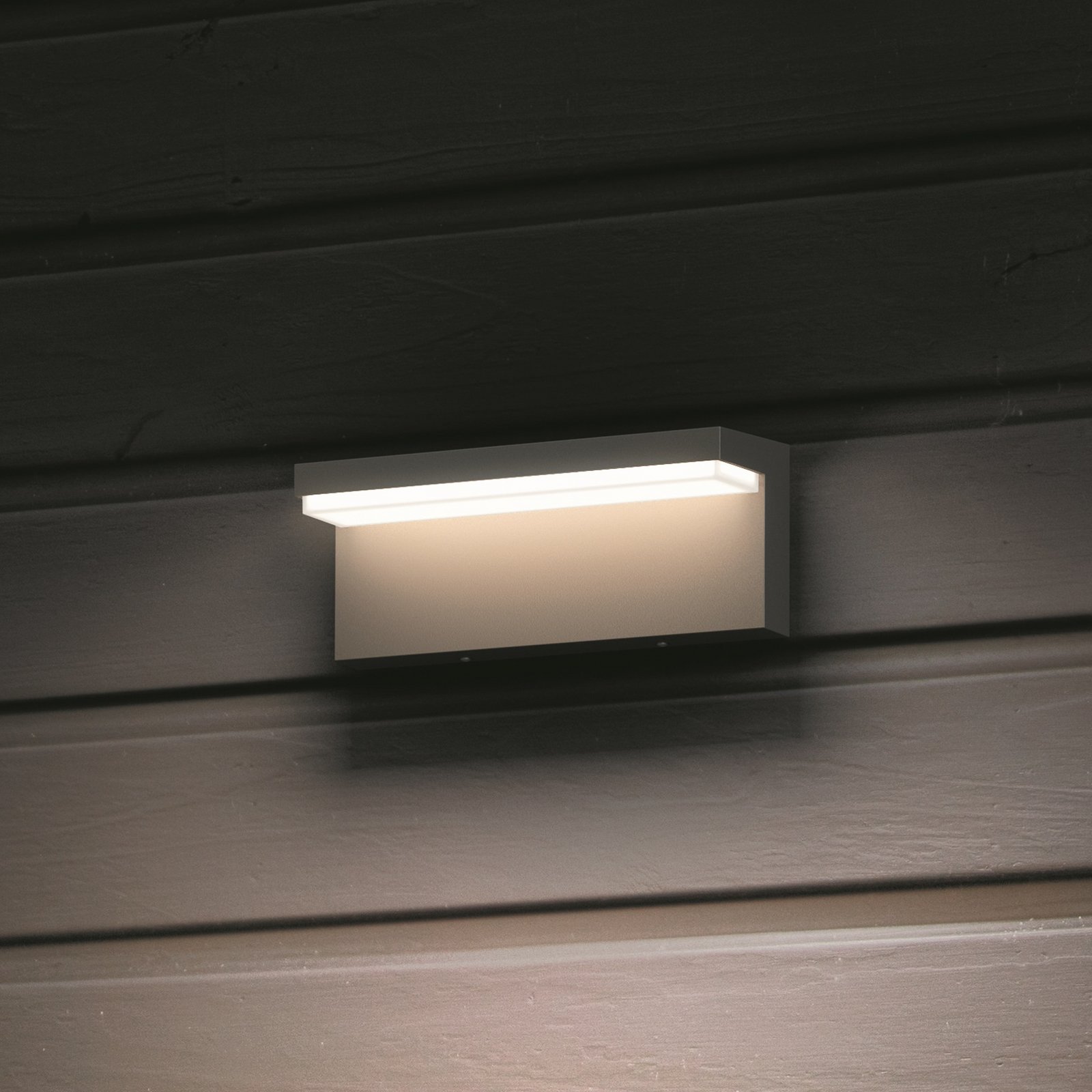 Philips LED лампа за външна стена Bustan, 2 броя, 2700K