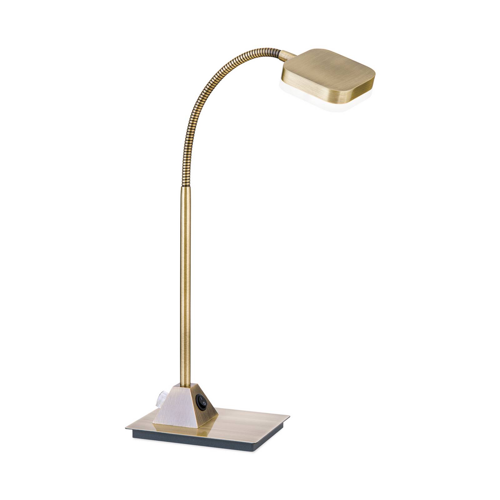 ORION LED-Tischleuchte Tobias altmessing