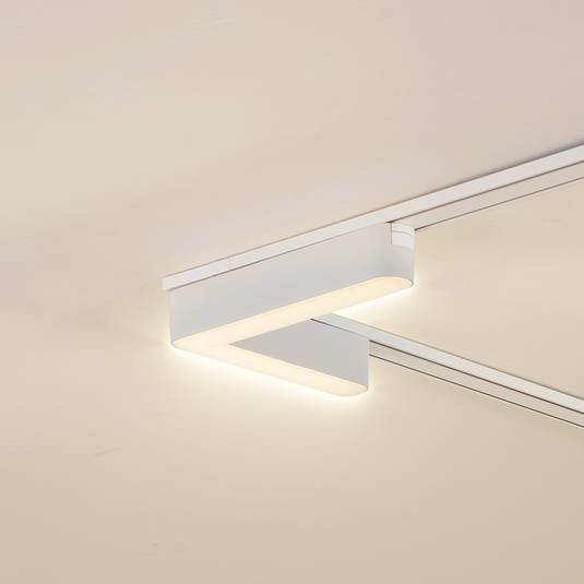 Lindby LED riba 48 V Lumaro,valge,L-kujuline,plast,dimmerdatav ...