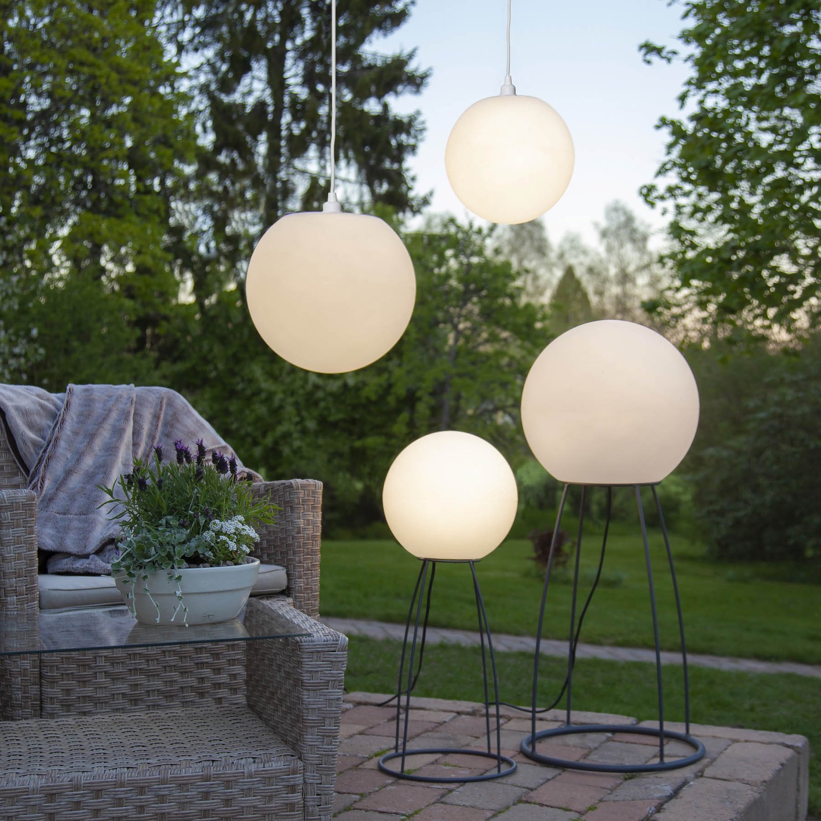 Aufhängungs-Kit 24 Outdoor IP44 White - Globen Lighting