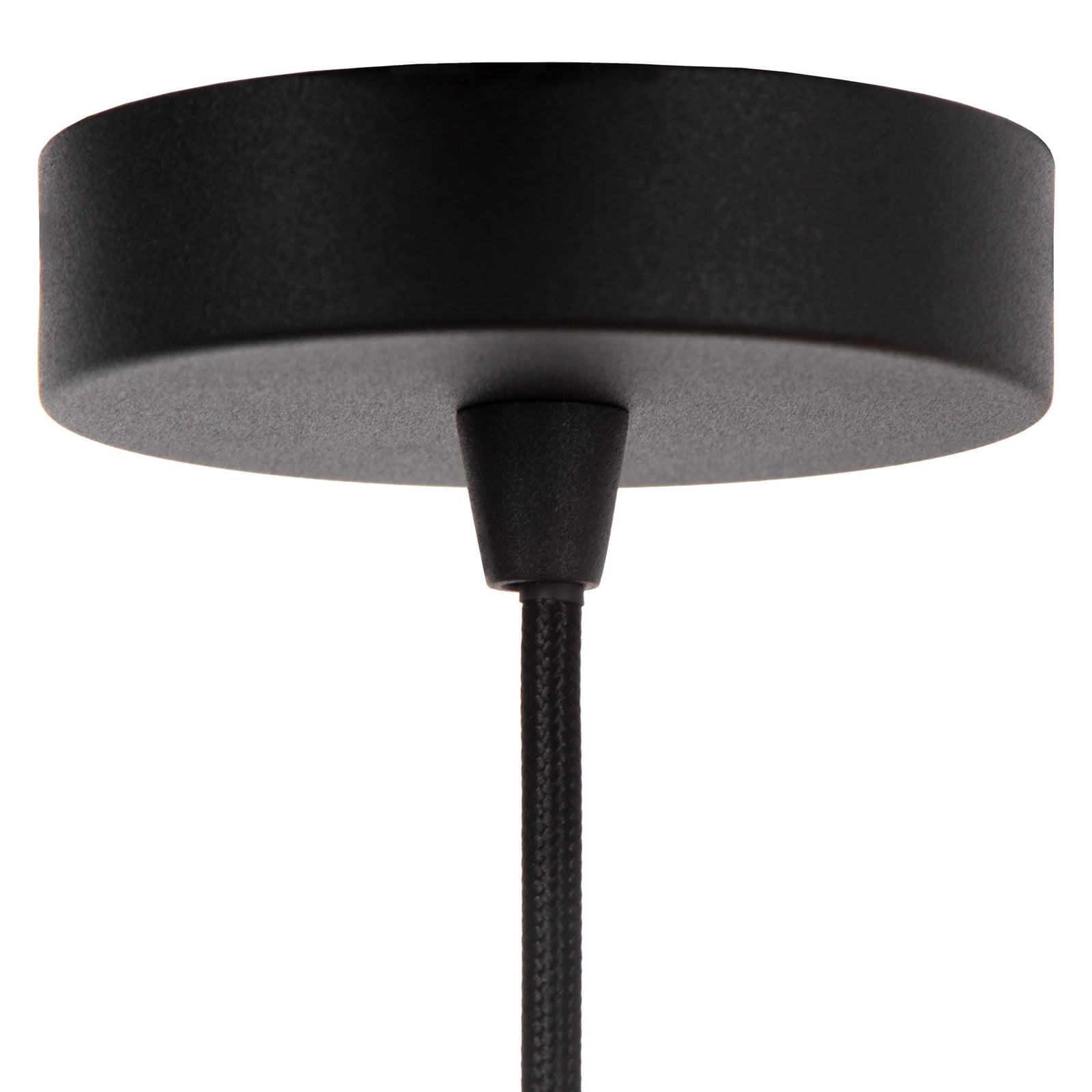 Lucide Lampă suspendată Tribute 1 bec Ø 60 cm textil bej - Camera de zi / sufragerie - bej negru - Țesătură / Textil