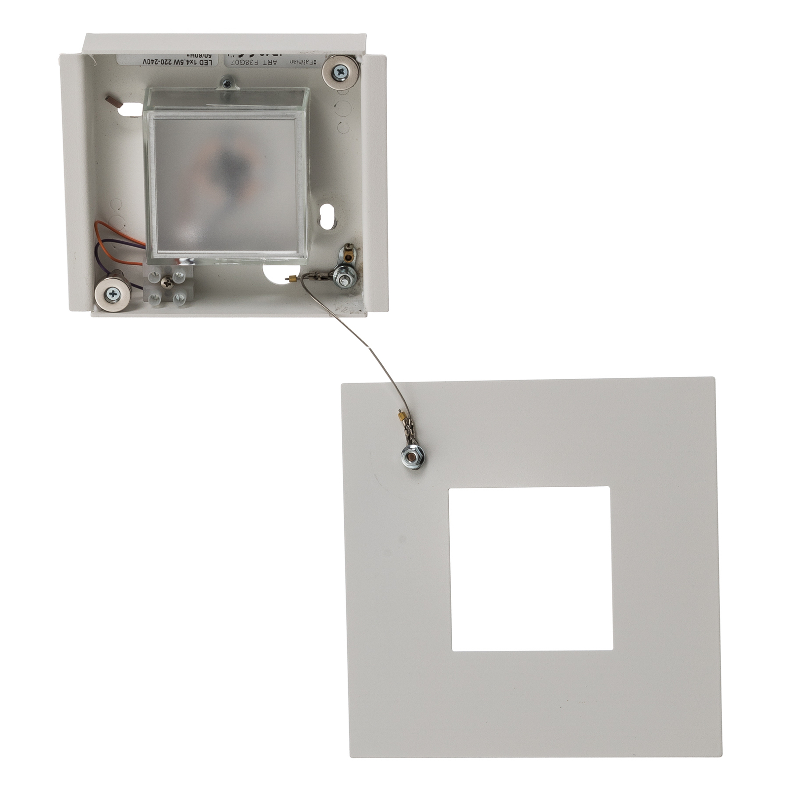 Plafonnier LED carré Quarter
